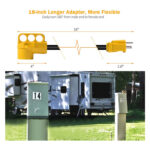 SnowyFox RV 15Amp to 50Amp Adapter - 15Male – Image 3