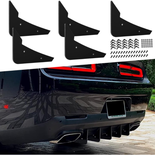 Diffuseur arrière 5 ailettes V3 Set, Dodge Challenger